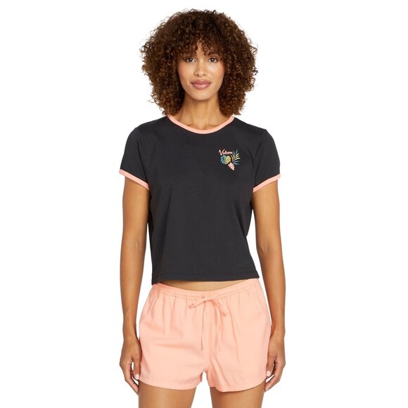 Volcom Juniors' Cotton Maybe Baby Tee - Black, XL - Picture 1 of 3